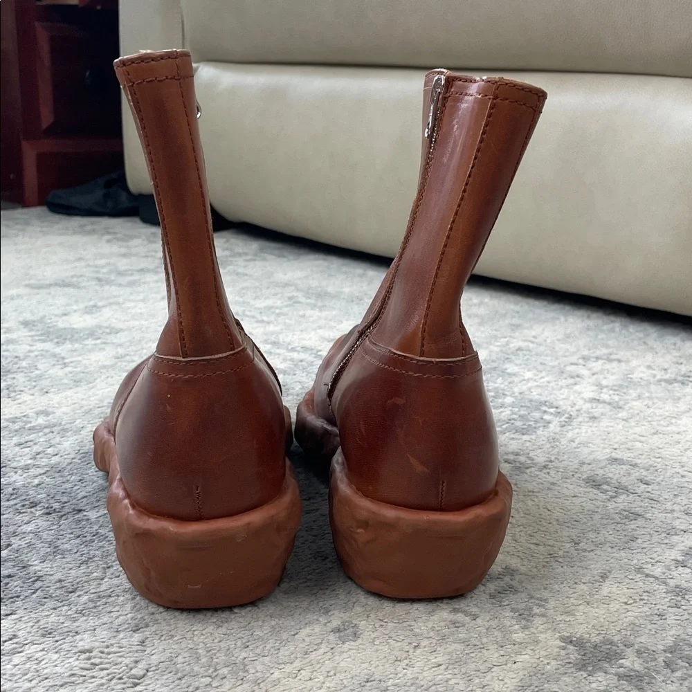 New Camperlab Venga Brown Leather Boots Funky Unique Unisex Sz 41